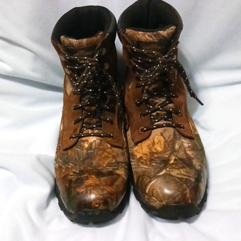 Herman Surviver Camo Waterproof Hunting Work Boots